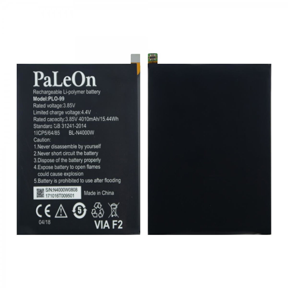 Teknonet Casper Via F2 Uyumlu Paleon PLO-099 4000 MAh Batarya NT-27149
