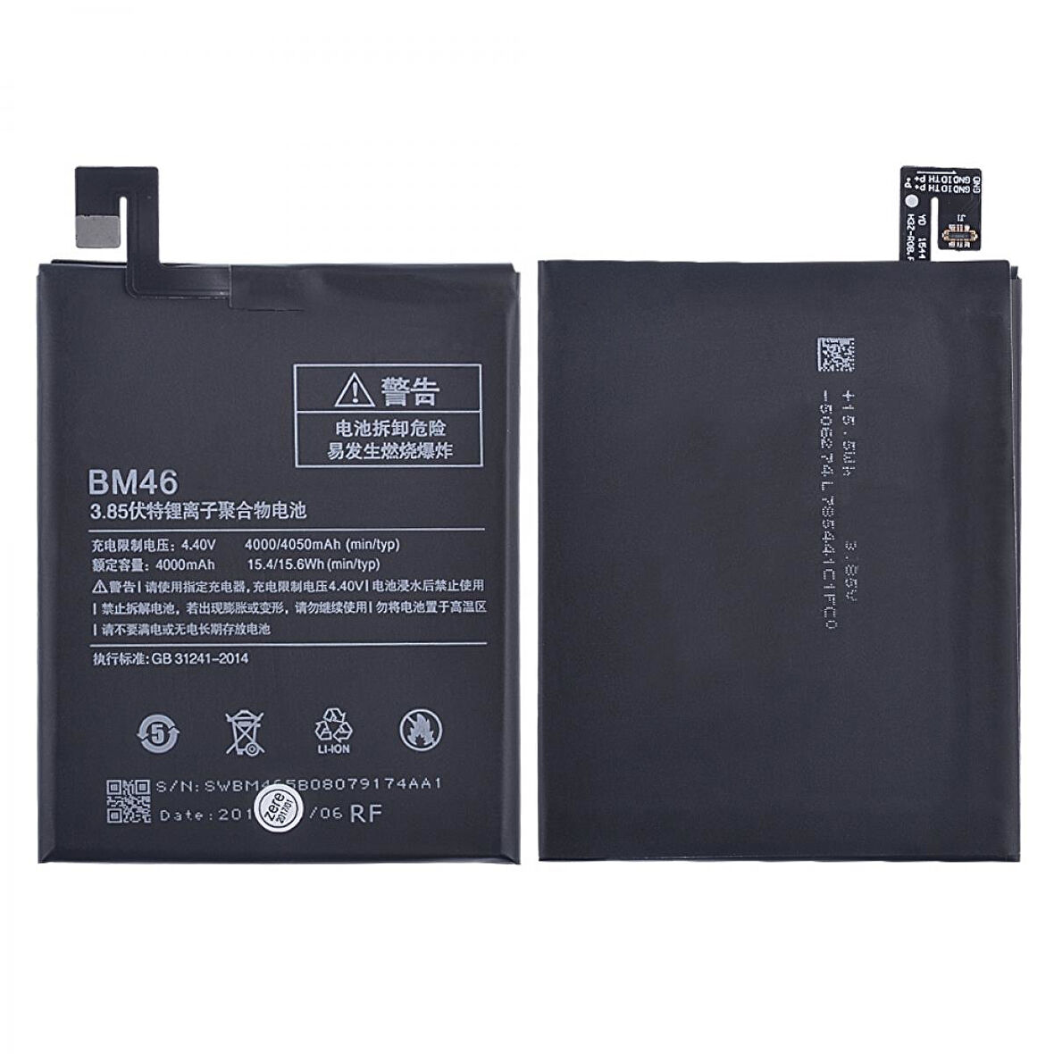 Teknonet Xiaomi Redmi Note 3 Uyumlu Xiaomi BM46 4000 MAh Batarya NT-28352