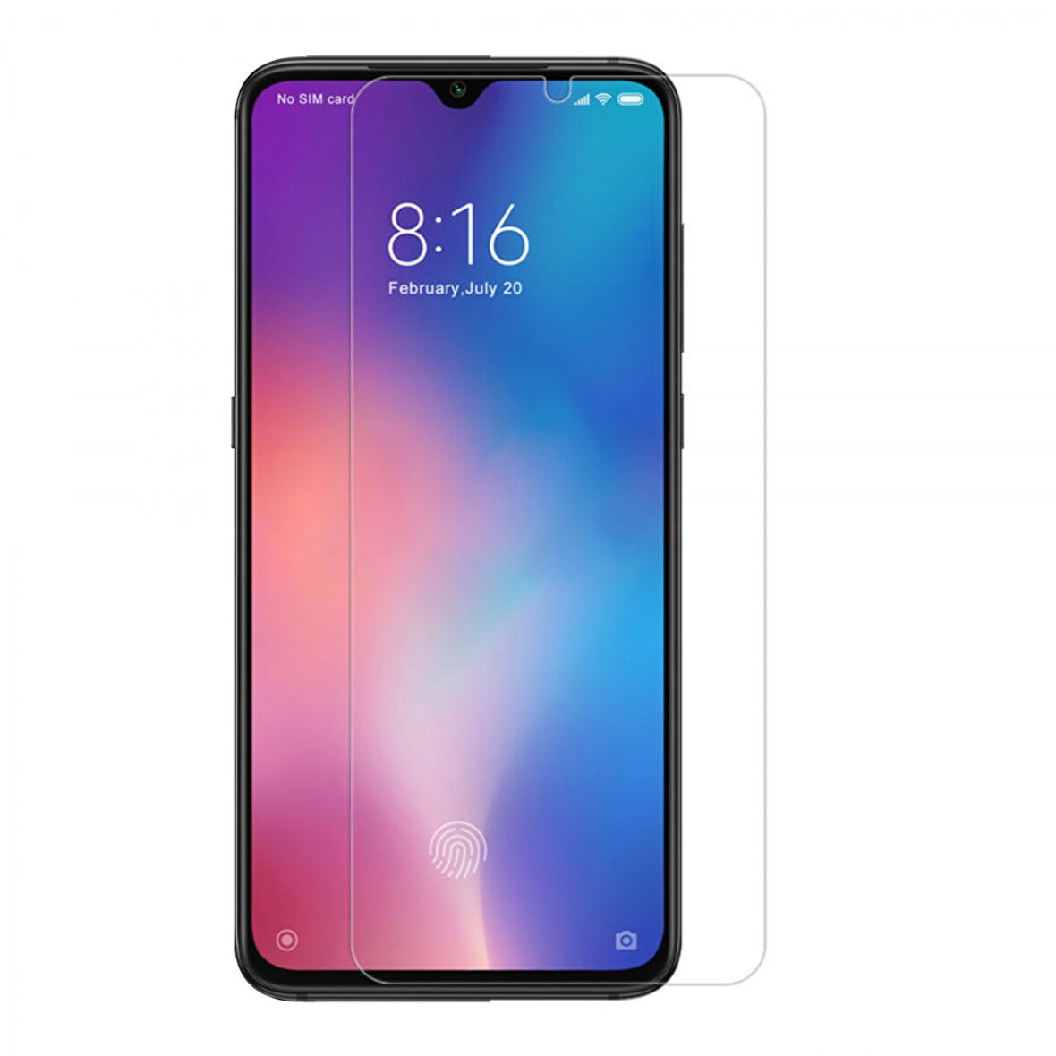 Xiaomi Mi 9 Lite Uyumlu Şeffaf Temperli Cam Ekran Koruyucu