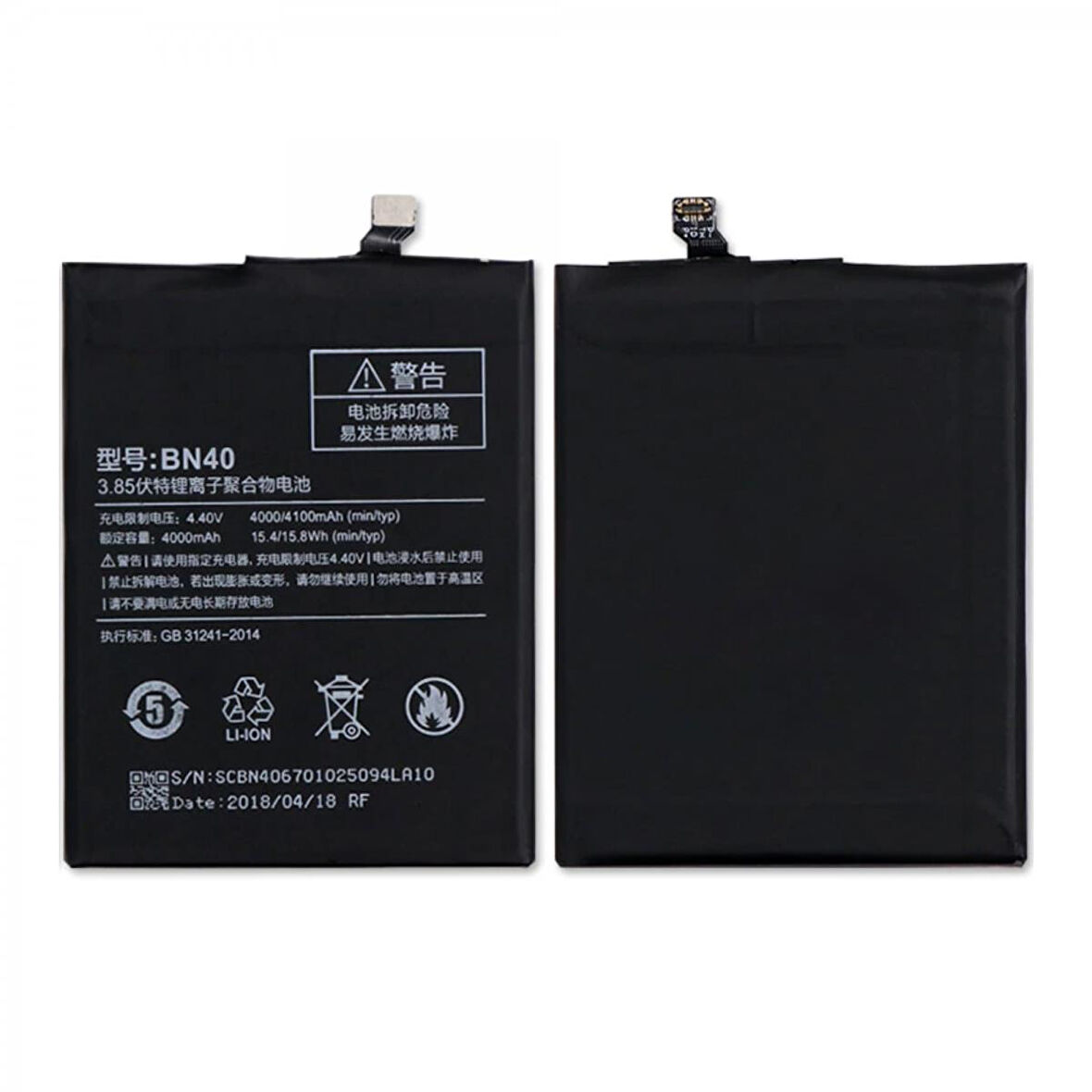 Teknonet Xiaomi Redmi 4 Prime Uyumlu Xiaomi BN40 4000 MAh Batarya NT-28986