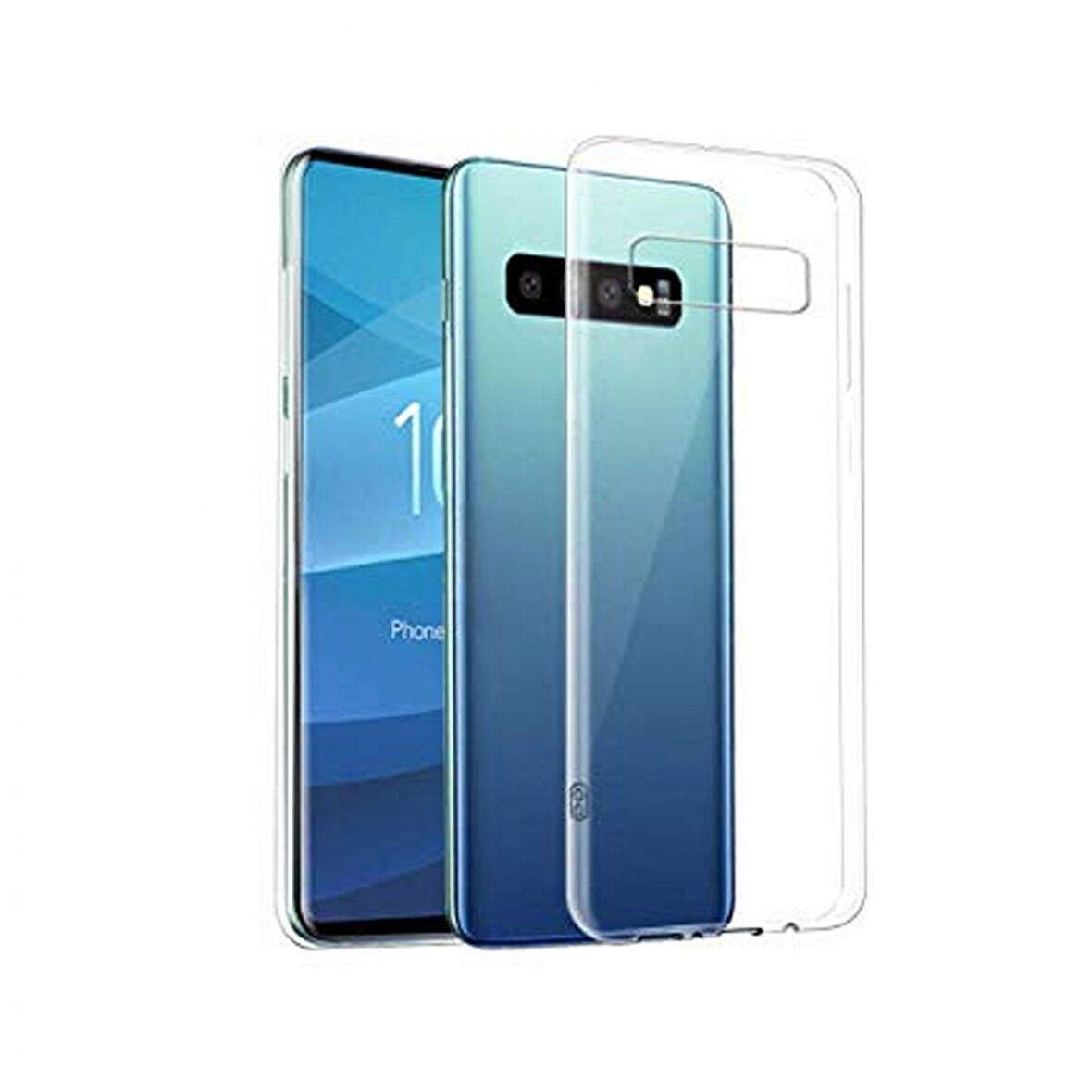 Samsung Galaxy S10 Lux Seri Premium Şeffaf Silikon Kılıf