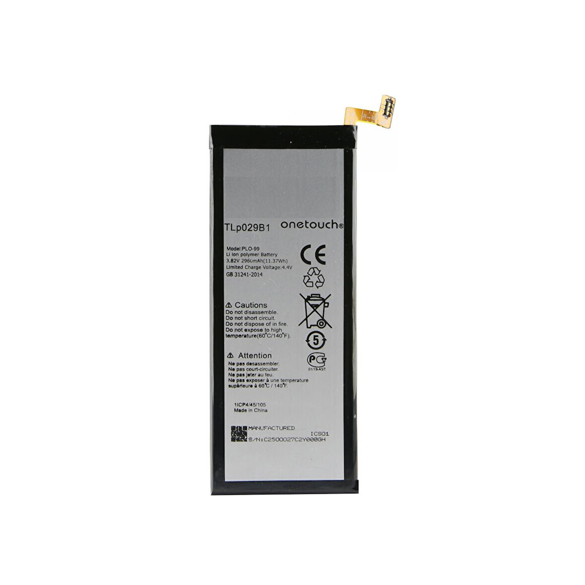 Teknonet Vodafone Smart Ultra 7 Uyumlu Paleon TLP029B1 2960 mAh Batarya NT-30286