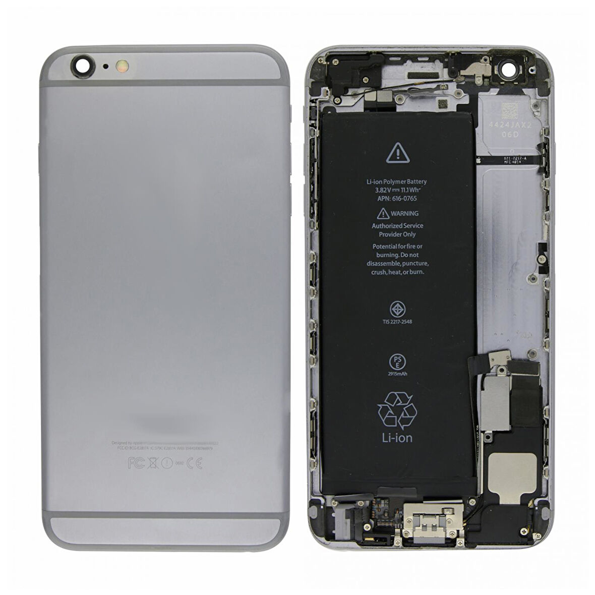 Teknonet Apple iPhone 6 Plus Uyumlu Batarya Kapaklı Dolu Kasa VR-18015