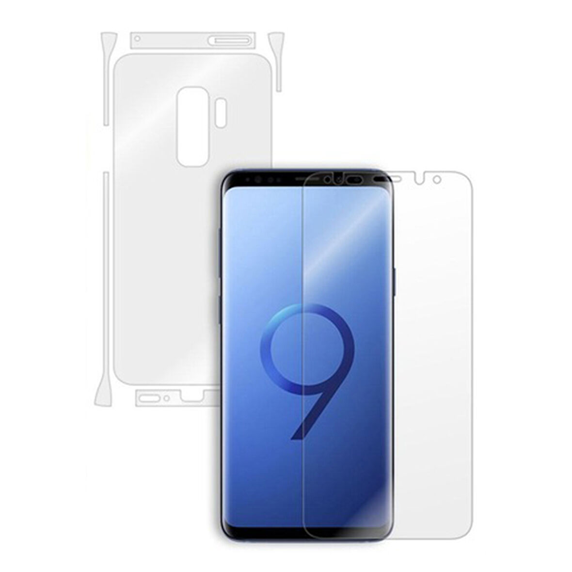 Samsung Galaxy G960 S9 Uyumlu Şeffaf Ön ve Arka Koruma 360 Full Kaplama Ekran Koruyucu