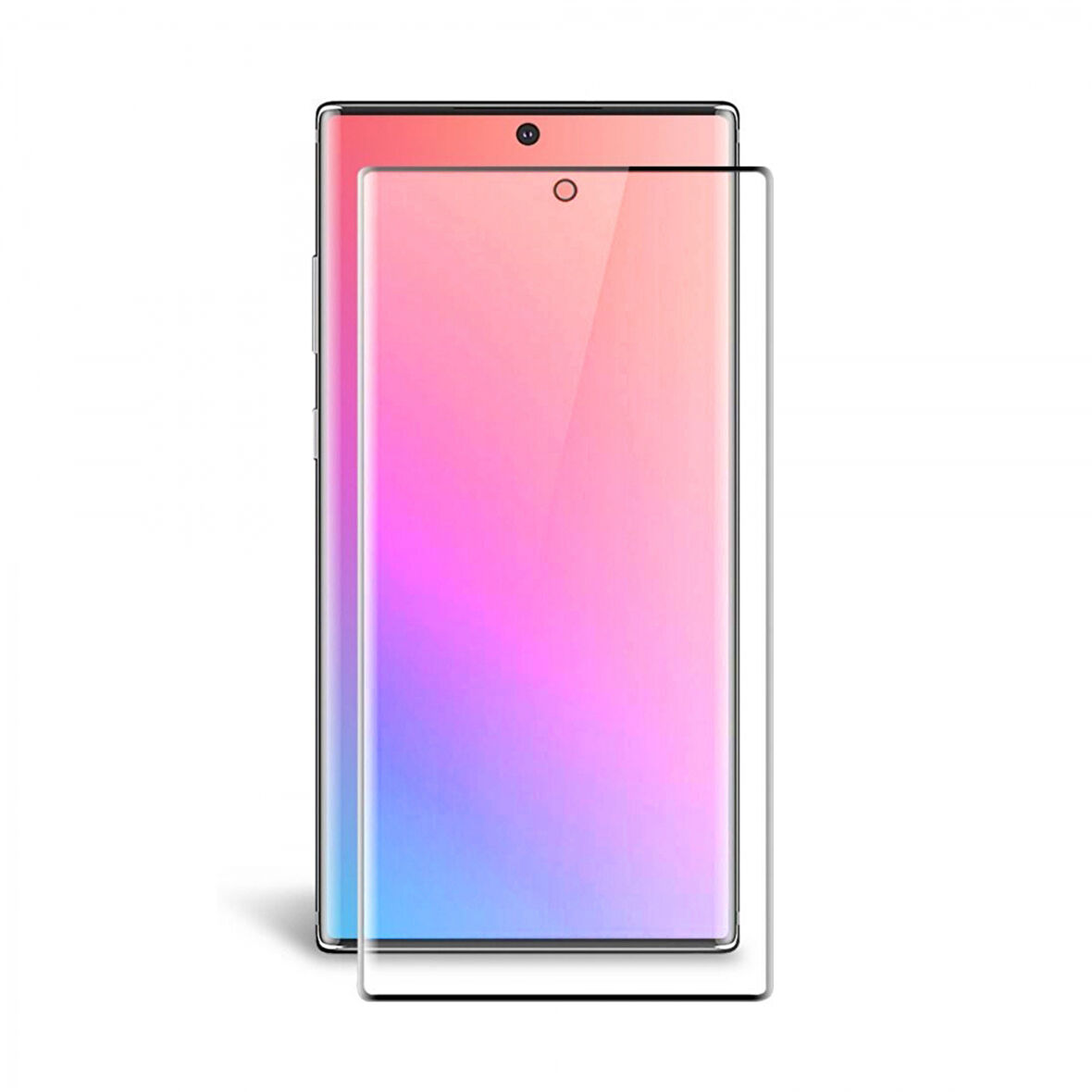 Samsung Galaxy Note 10 Uyumlu SuperGlass Temperli Cam Ekran Koruyucu (Siyah)