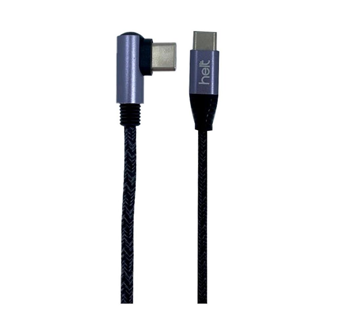 Helt HT-DC13 PD 45W İp Örgü 100 Cm Type-C Şarj Data Kablosu