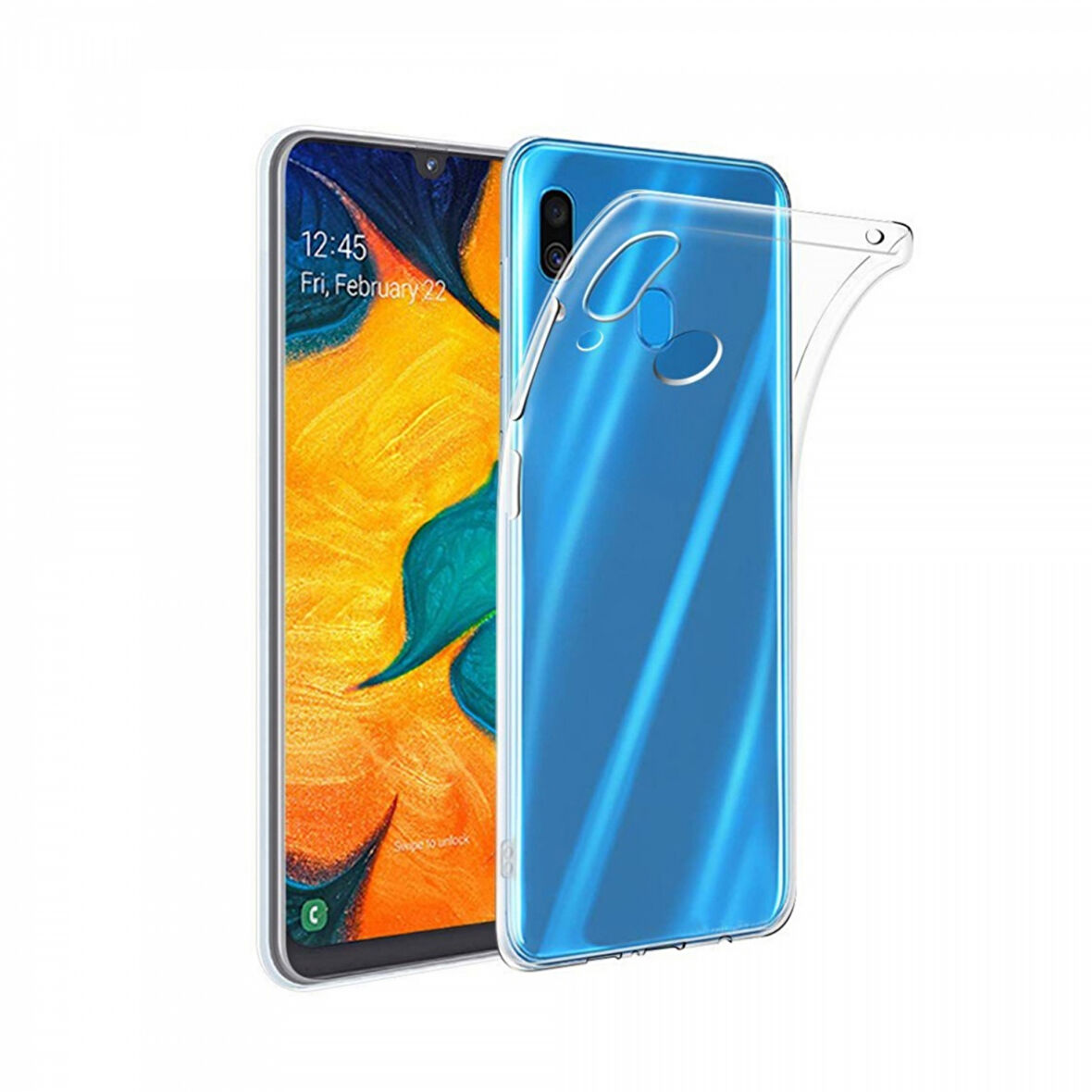 Samsung Galaxy A30 Lux Seri Premium Şeffaf Silikon Kılıf