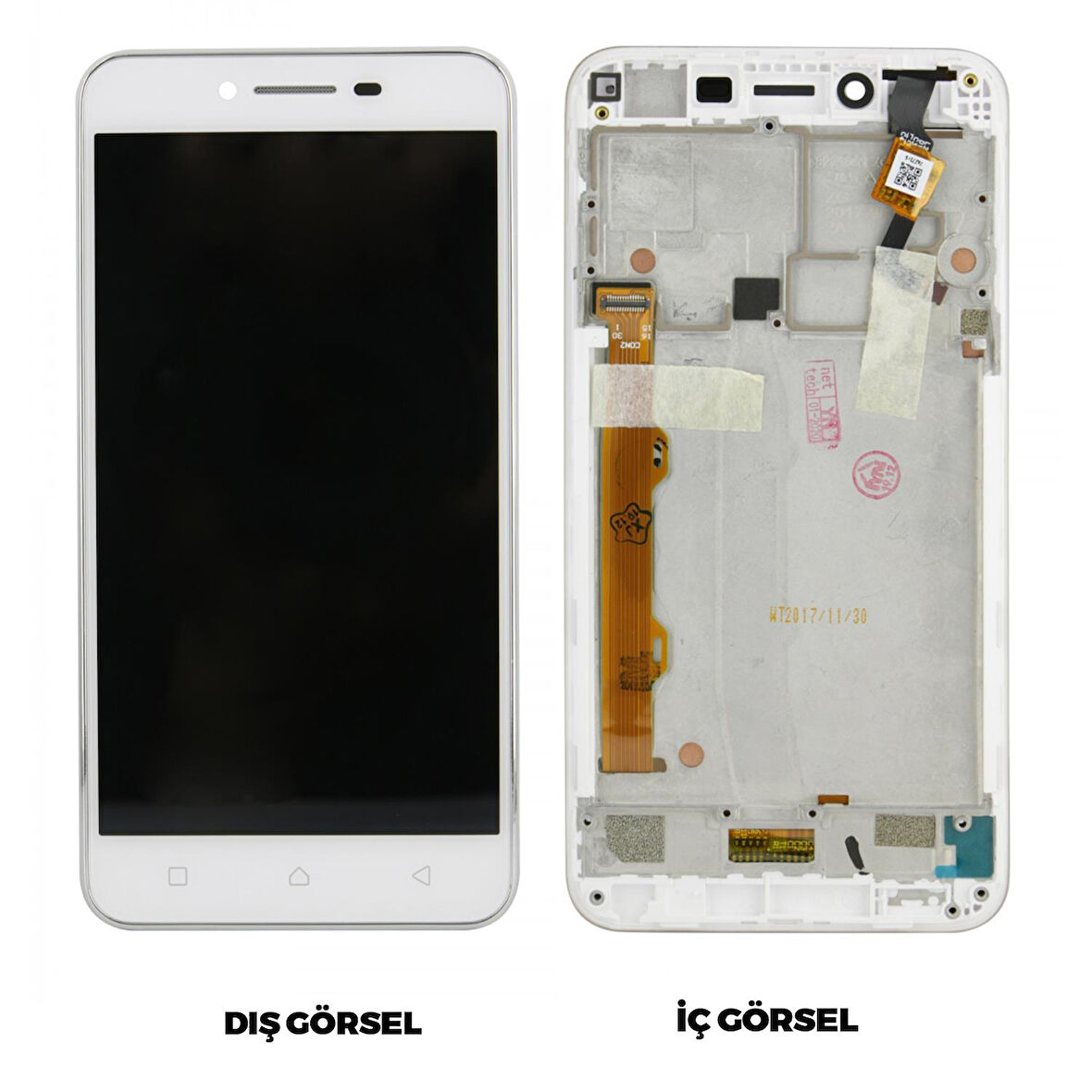 Teknonet Lenovo Vibe K5 A6020 Uyumlu Org Lcd+Dokunmatik+Çıtalı VR-18749