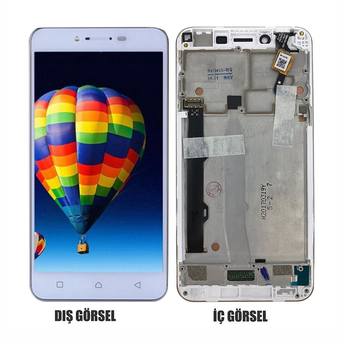 Teknonet Lenovo Vibe K5 Plus Uyumlu Org Lcd+Dokunmatik+Çıtalı VR-18752