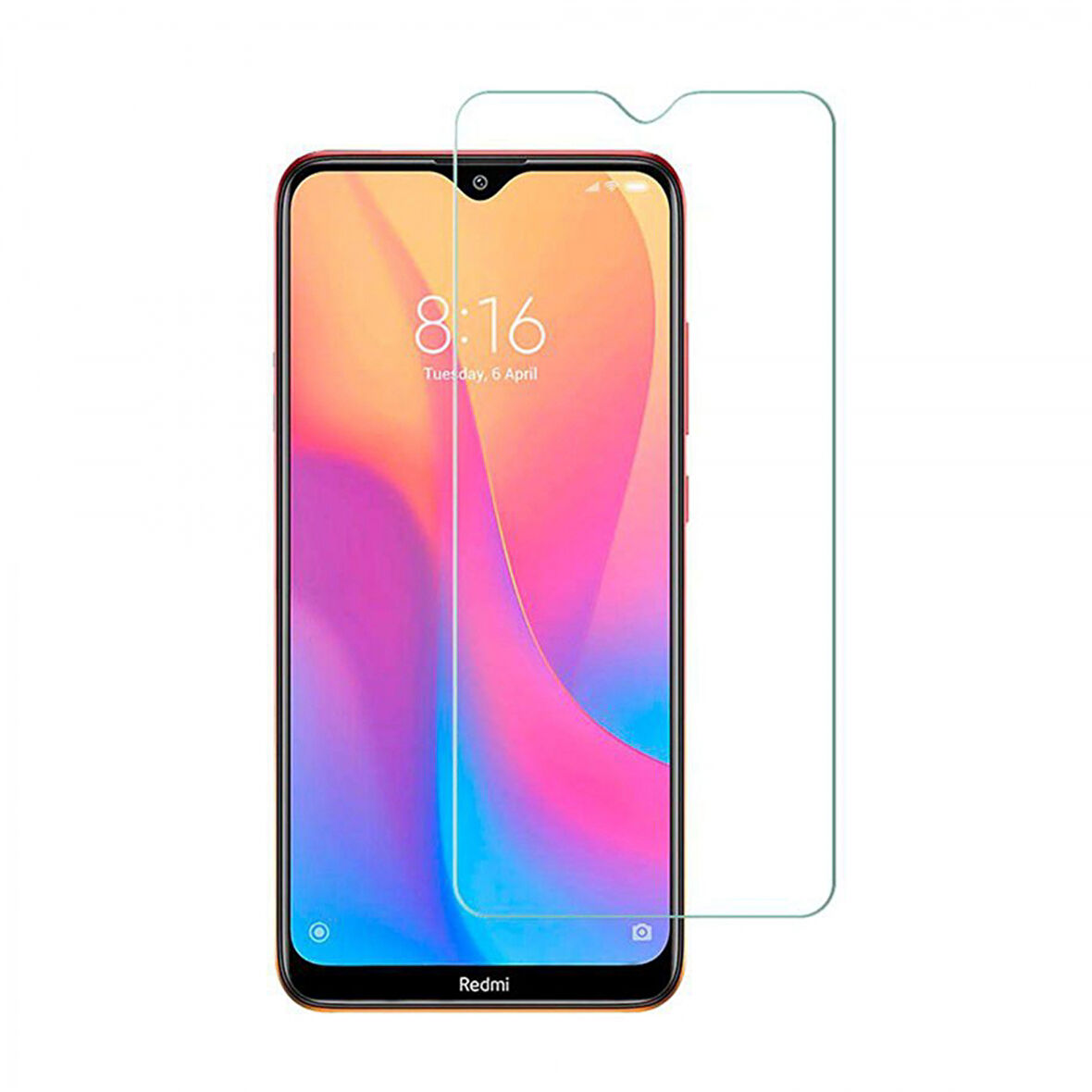 Xiaomi Redmi 8A Uyumlu Şeffaf Temperli Cam Ekran Koruyucu