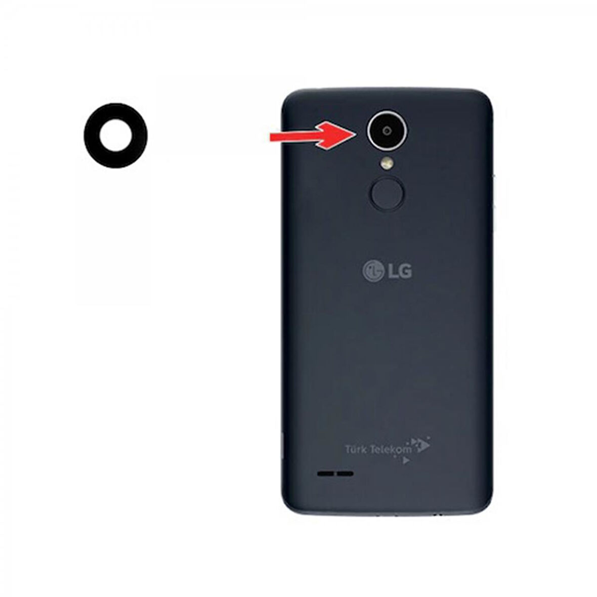 Teknonet LG K8 2017 Uyumlu Kamera Camı VR-19682
