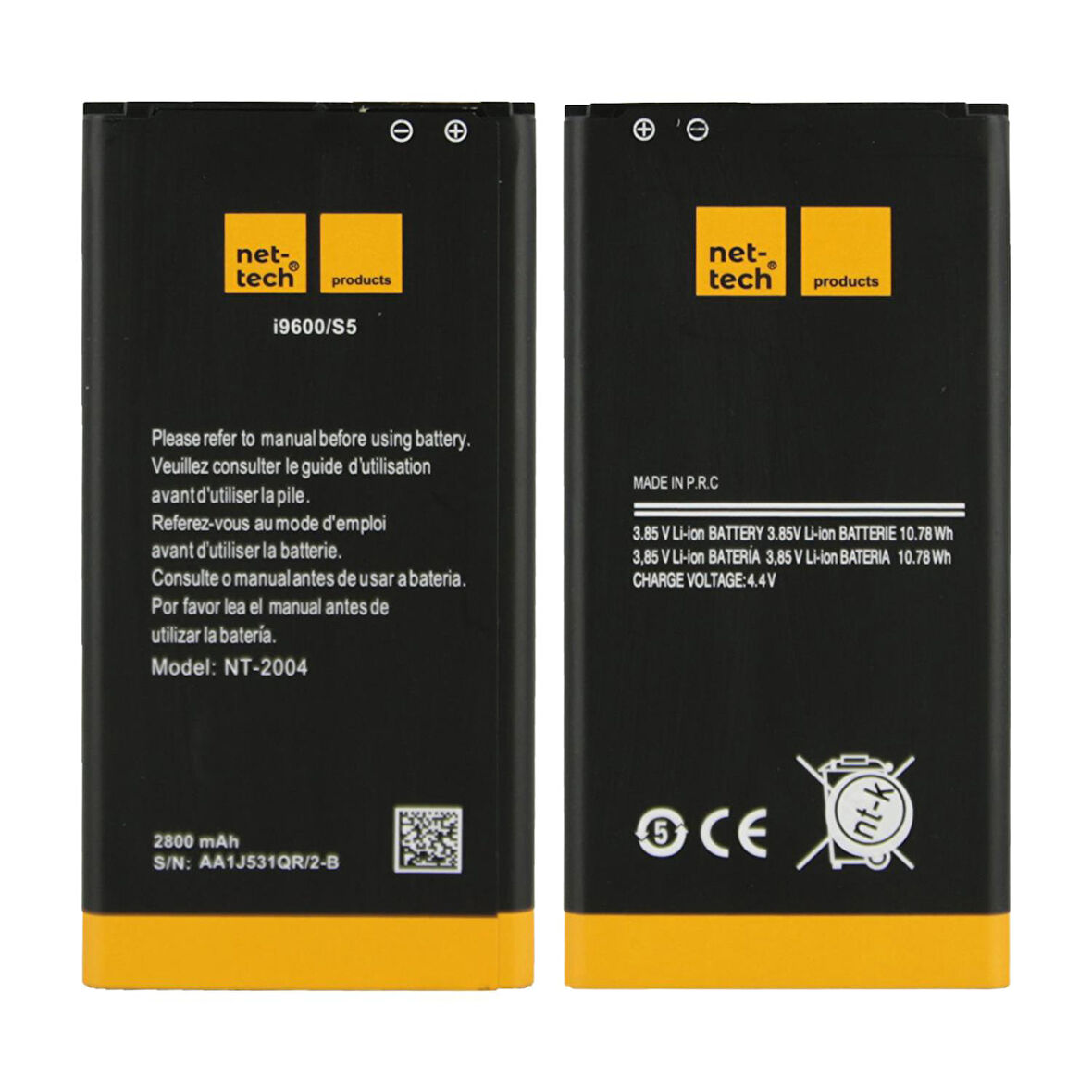 Teknonet Samsung Galaxy G900 S5 Uyumlu Nettech 2800 MAh Batarya NT-32425