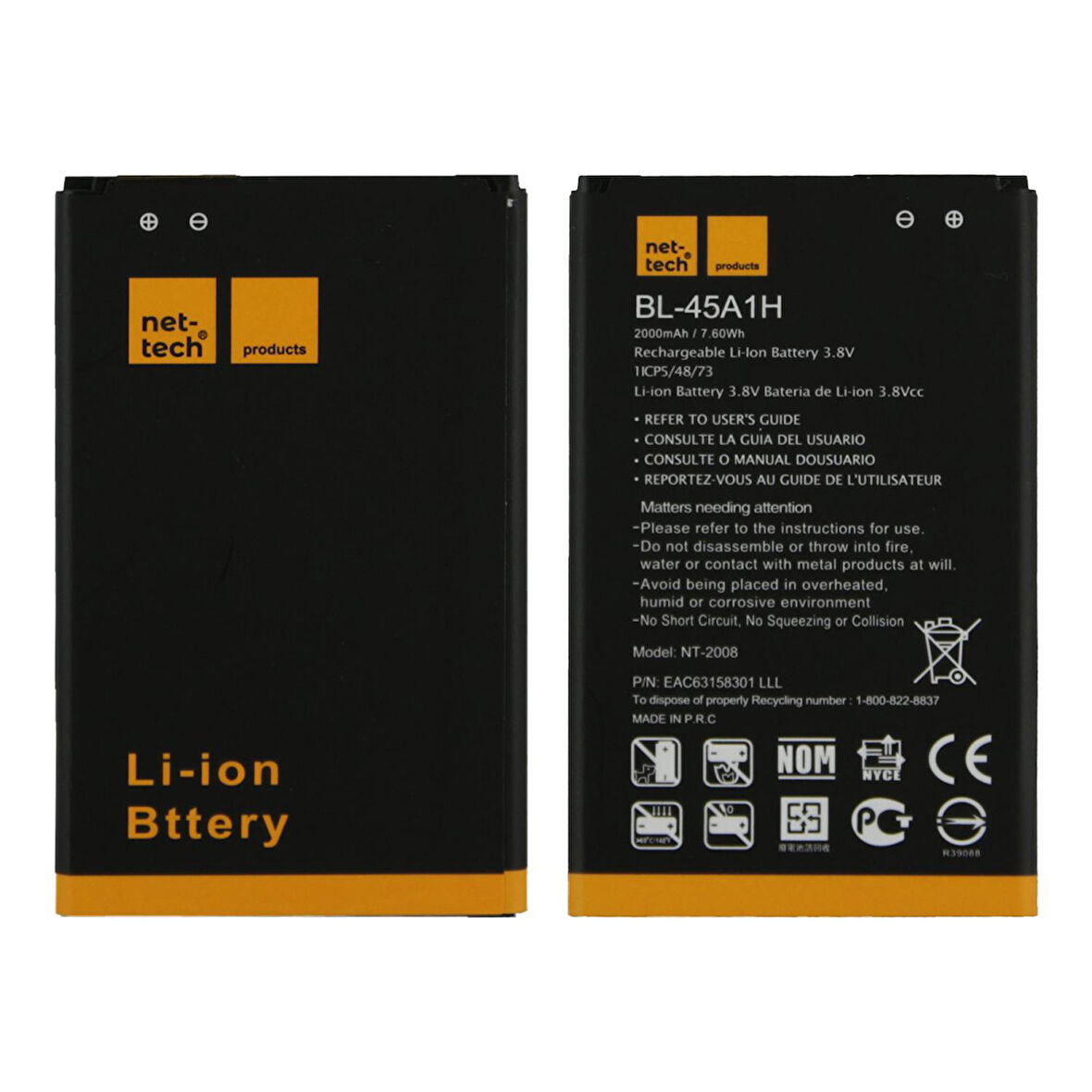 Teknonet LG K10 Uyumlu Nettech BL-45A1F 2000 MAh Batarya NT-32445