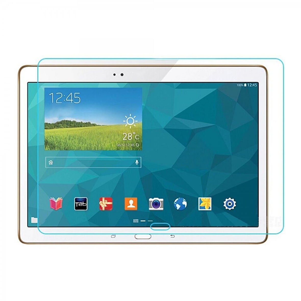 Nettech Samsung Galaxy T800 Tab S 10.5 Uyumlu Ön Koruma Cam Ekran Koruyucu NT-4053