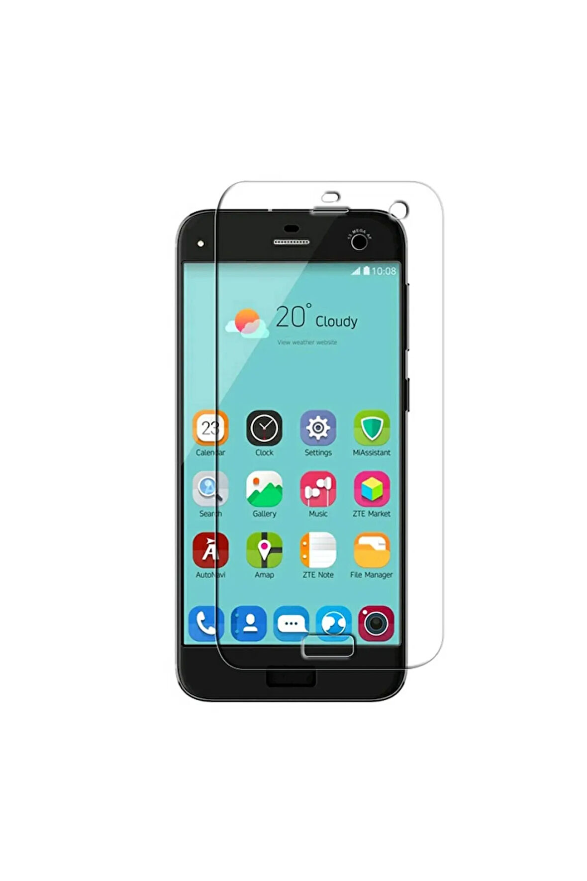 Turkcell T70 Uyumlu Kılıf Dostu Cam Ekran Koruyucu