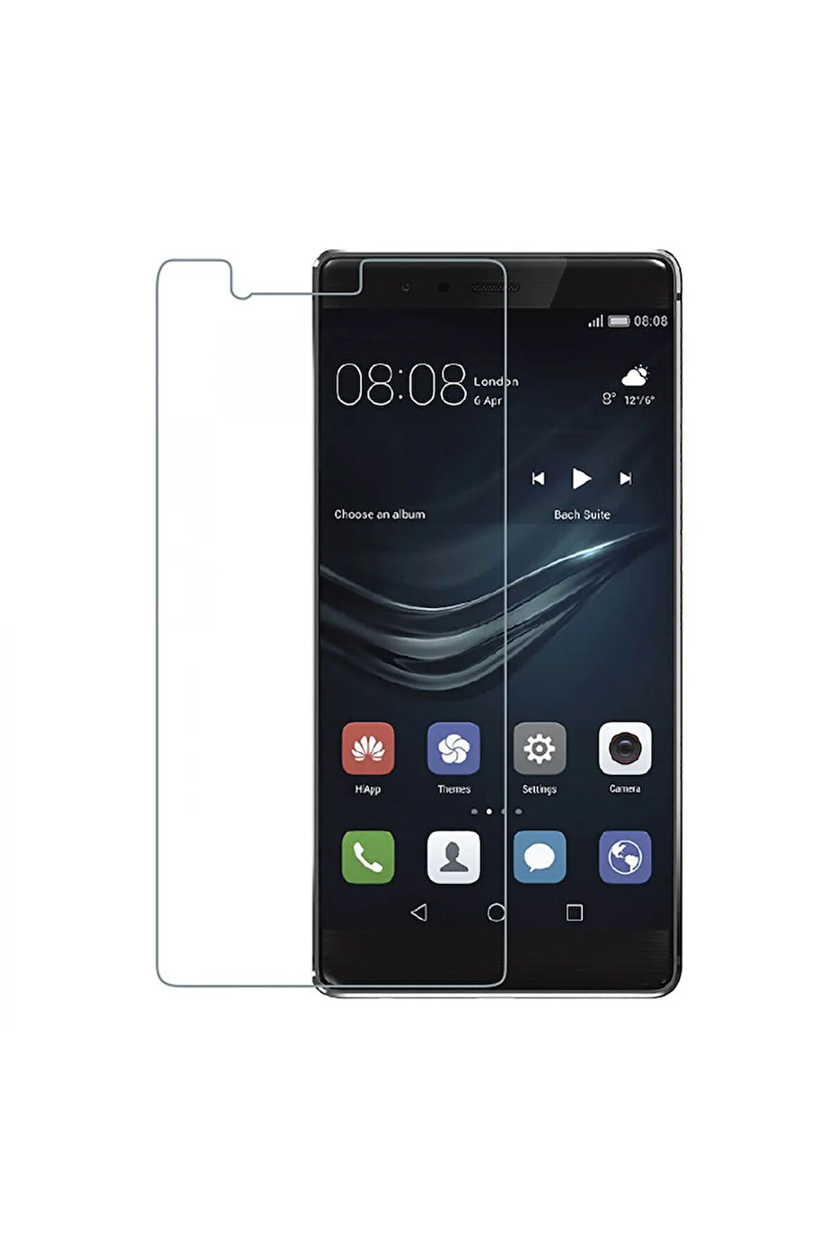 Huawei P9 Uyumlu Kılıf Dostu Cam Ekran Koruyucu