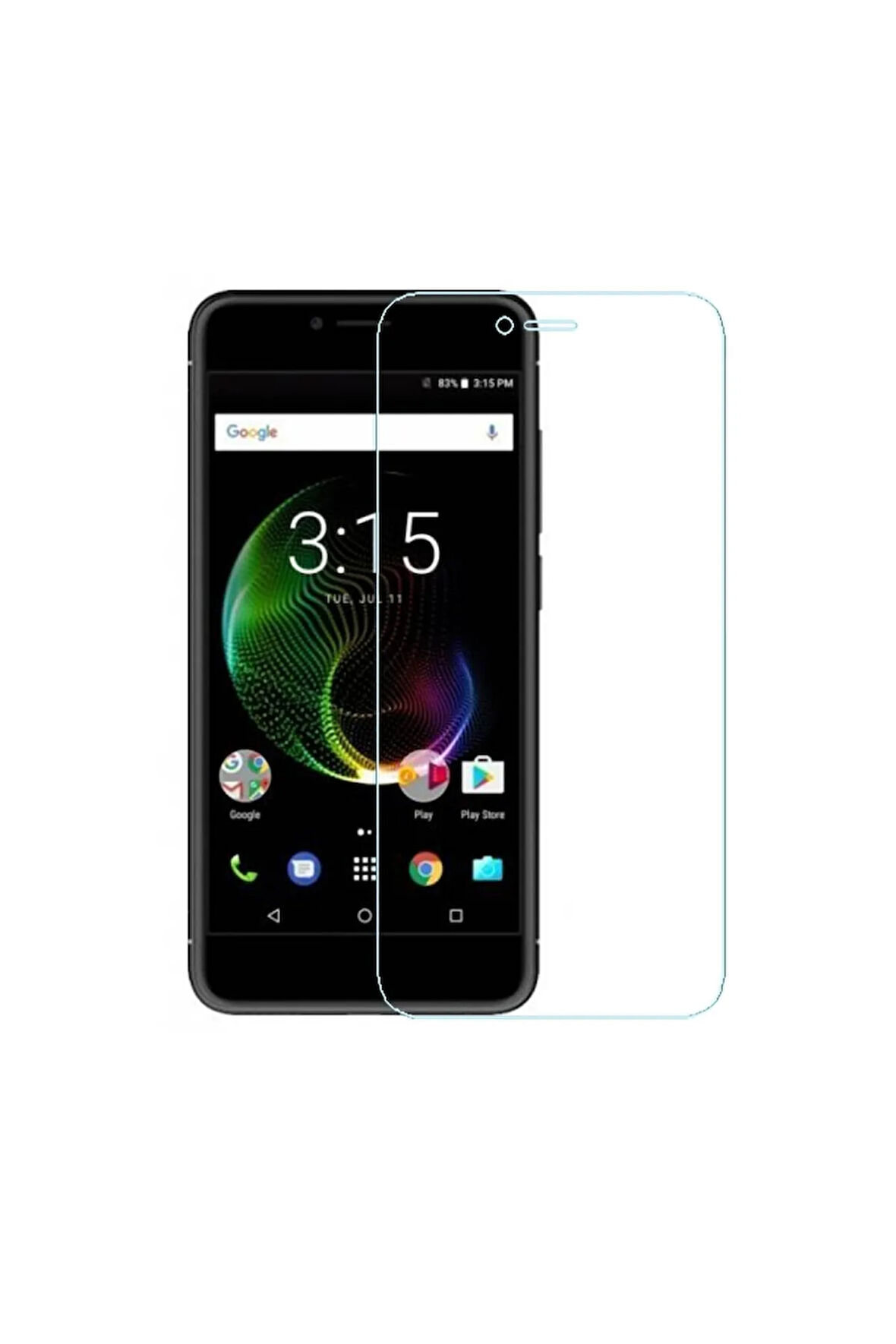 Vestel Venüs E3 Uyumlu Kılıf Dostu Cam Ekran Koruyucu