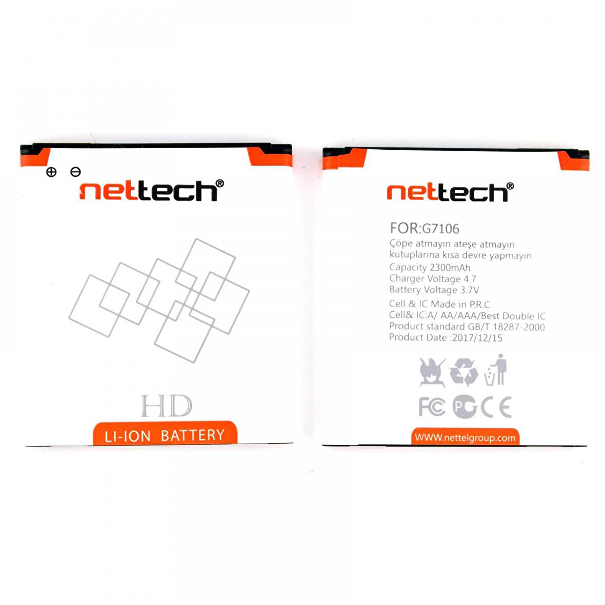 Teknonet Samsung Galaxy G7100 Grand 2 Uyumlu Nettech NT-2465 2300 MAh Batarya NT-2465