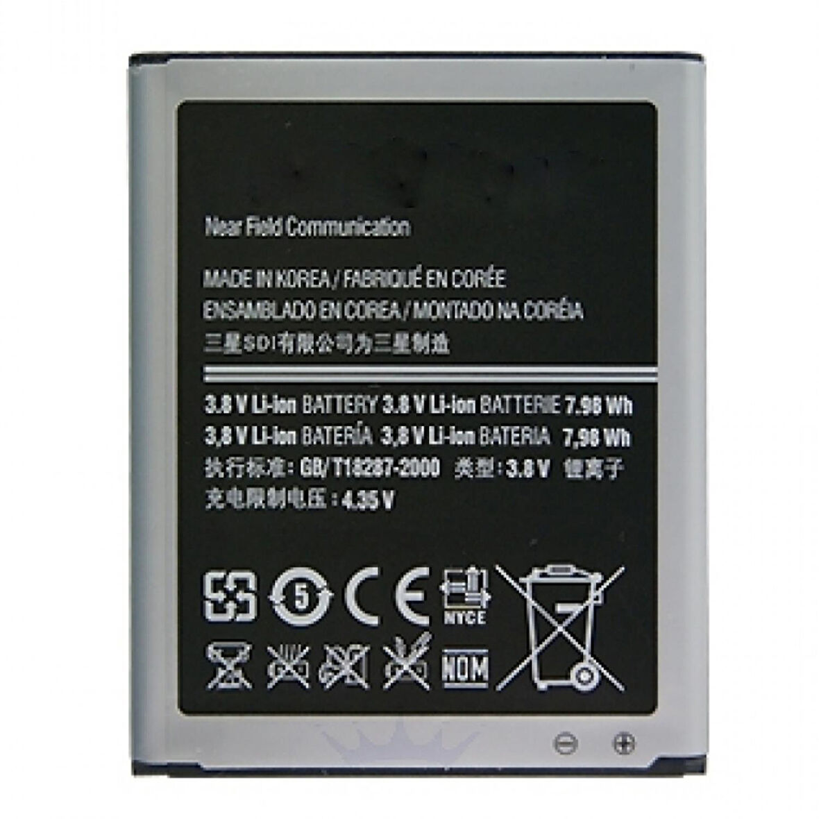Teknonet Samsung Galaxy I8190 S3 Mini Uyumlu Samsung EB425161LU 1500 MAh Batarya NT-3752