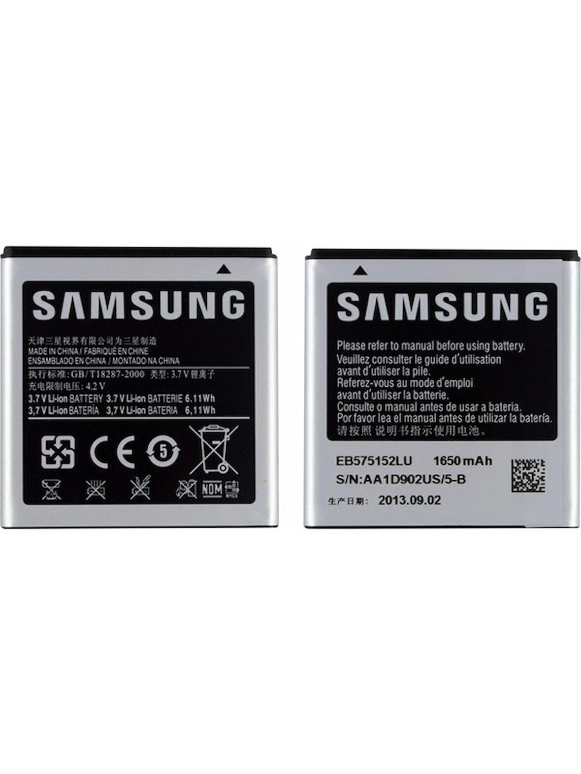 Samsung Galaxy İ9000 S Için Samsung EB575152LU 1650 Mah Batarya