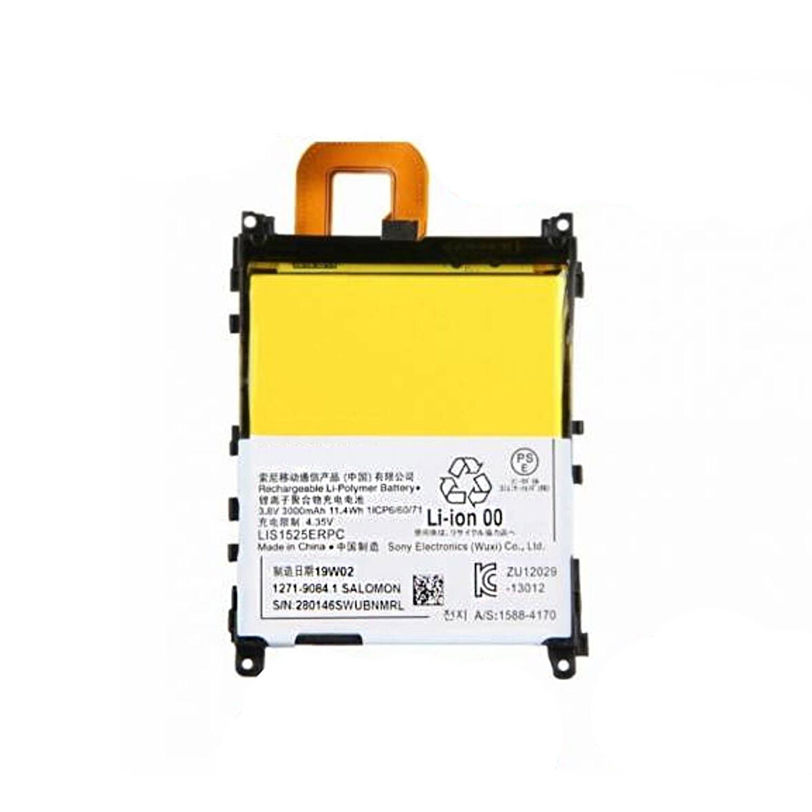 Teknonet Sony Xperia Z1 Uyumlu Sony Lıs1525Erpc 3000 MAh Batarya NT-6793