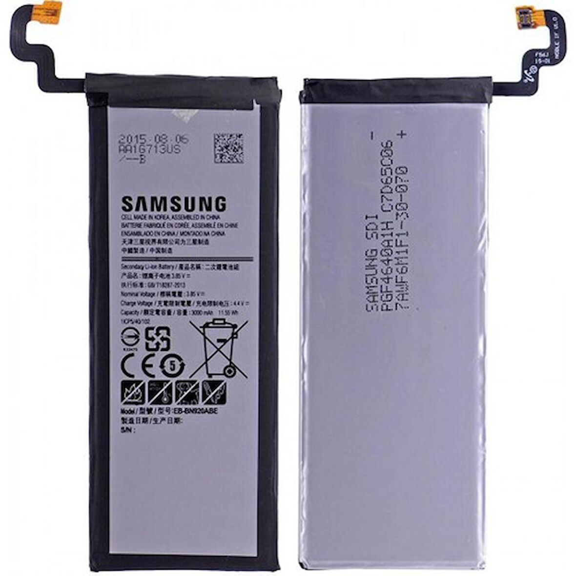Samsung Galaxy N920 Note 5 Uyumlu Samsung EB-BN920ABE 3000 Mah Batarya