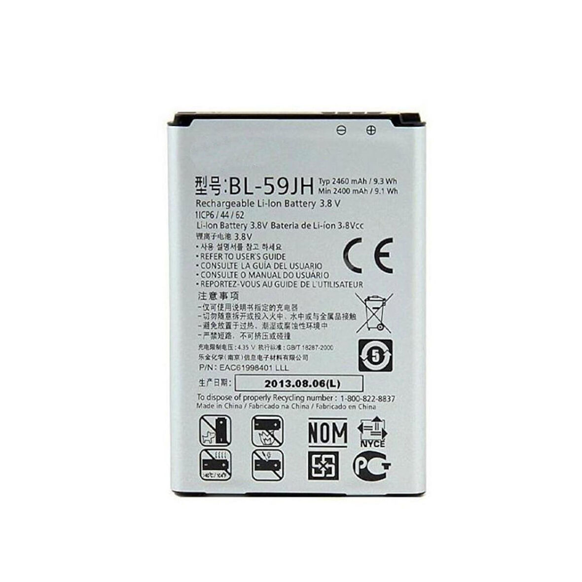 Teknonet LG F220 Uyumlu LG BL-T6 3000 MAh Batarya NT-12110