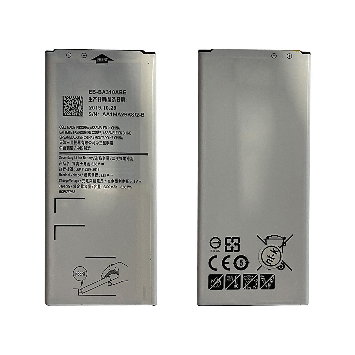 Teknonet Samsung Galaxy A310 A3 2016 Uyumlu Samsung EB-BA310ABE 2300 MAh Batarya NT-13887
