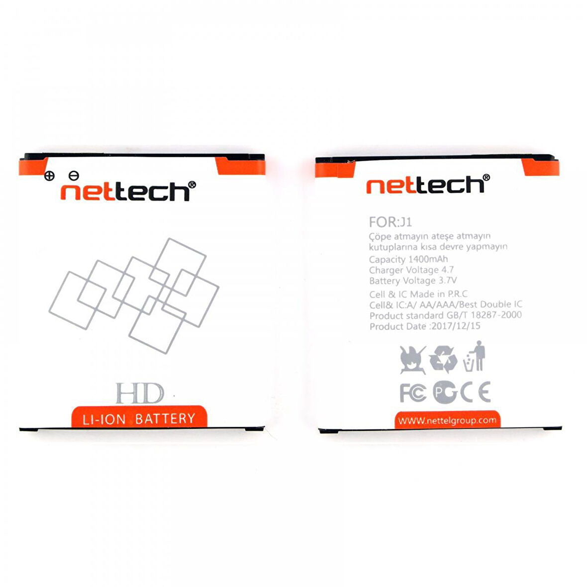 Teknonet Samsung Galaxy J100 J1 Uyumlu Nettech 1650 MAh Batarya NT-21452
