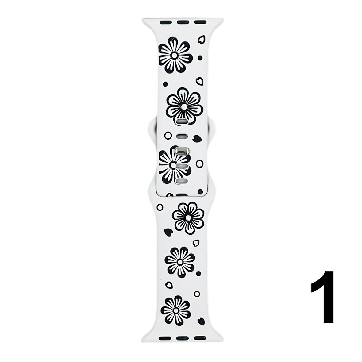 Nettech Apple Watch Seri 40/38 mm Uyumlu Desenli Silikon Kordon NT-115487