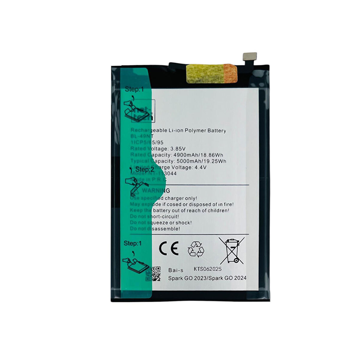 Teknonet Tecno Spark Go 2023 Uyumlu Nettech BL-49NT 5000 MAh Batarya NT-113044