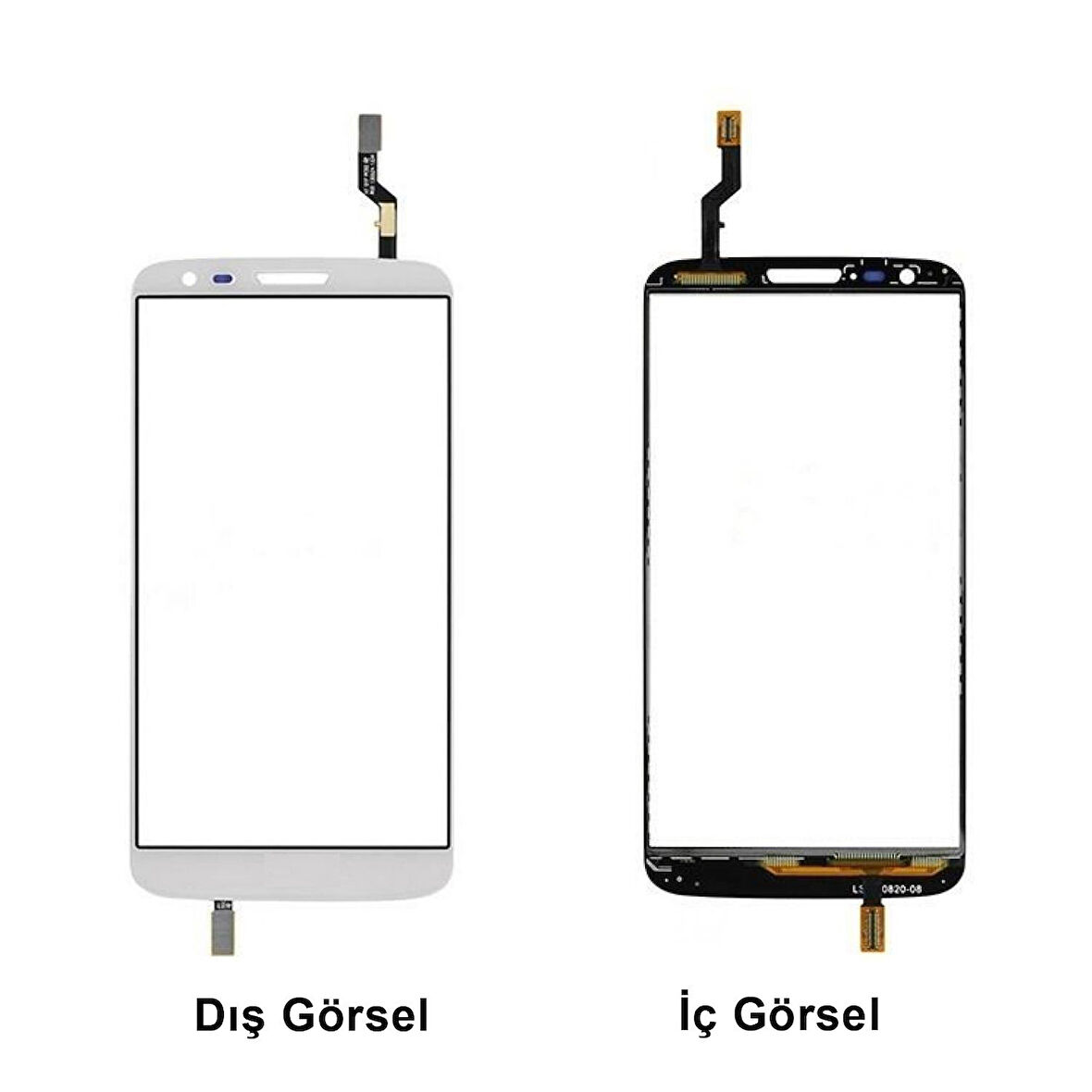 Teknonet LG G2 Uyumlu Dokunmatik Lens + Filmli VR-5249