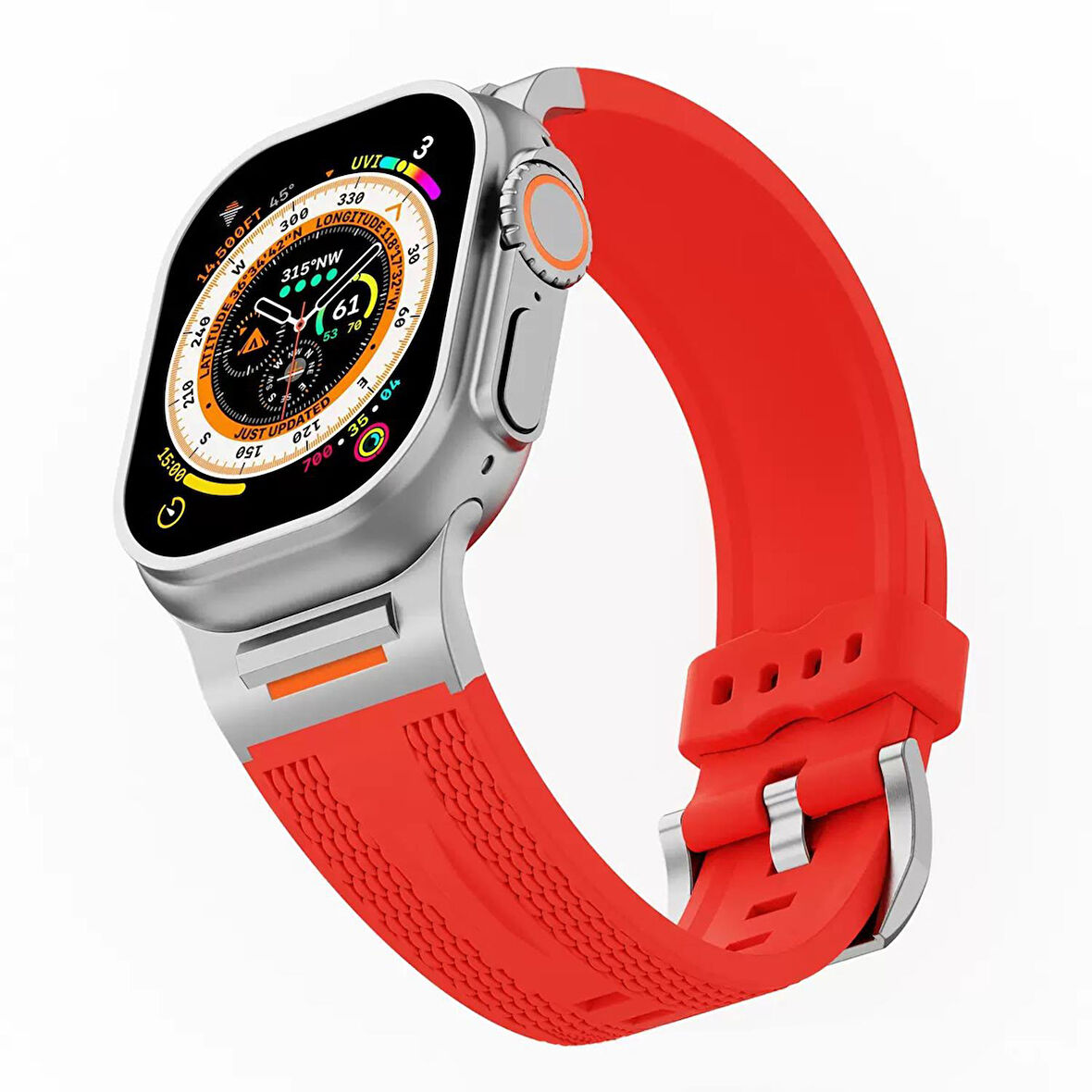 Nettech Apple Watch Series 10 46 mm Uyumlu Silikon Kordon NT-112437