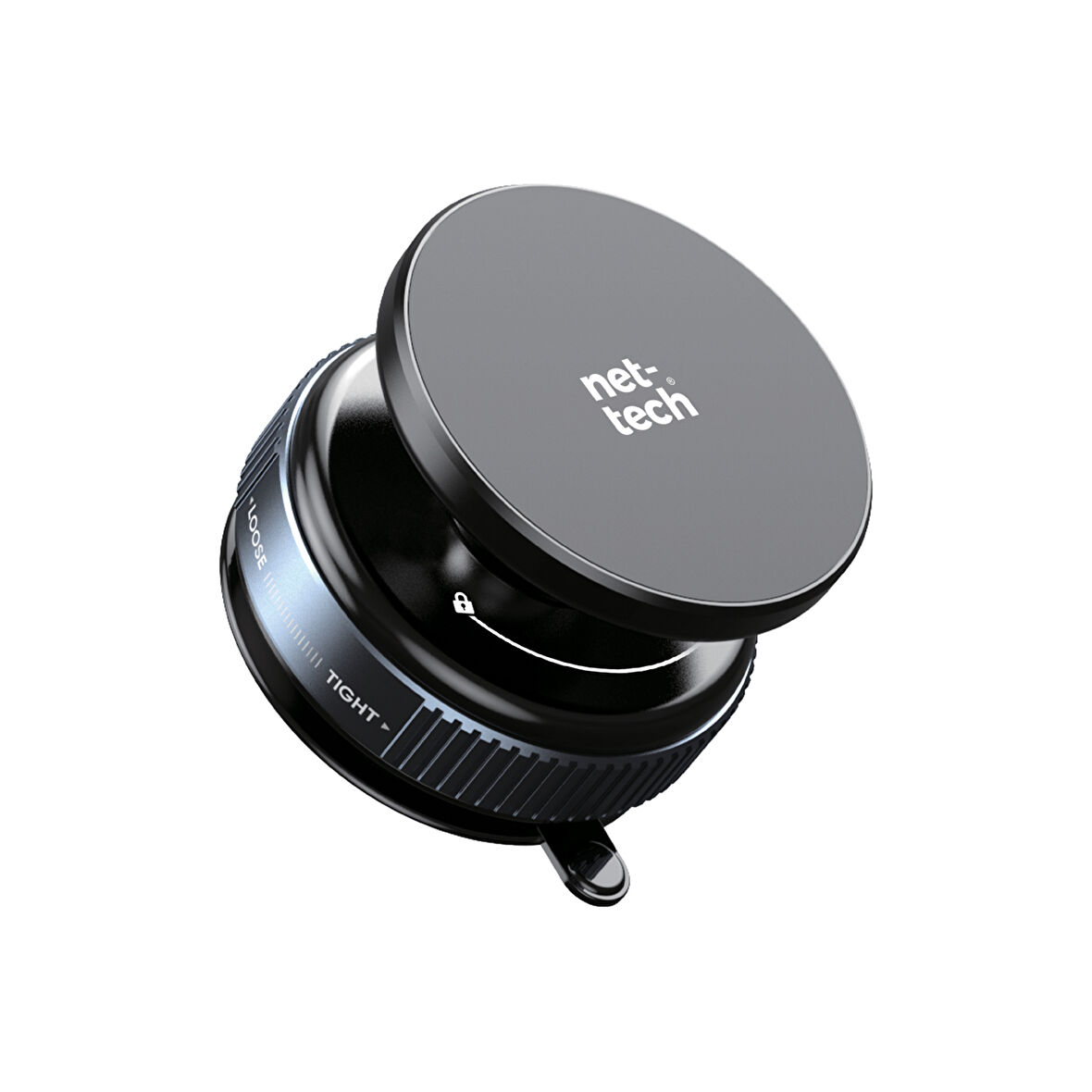 Nettech NT-CHC36 Vakumlu Çok Amaçlı Manyetik Araç Telefonu Tutucu (Siyah)