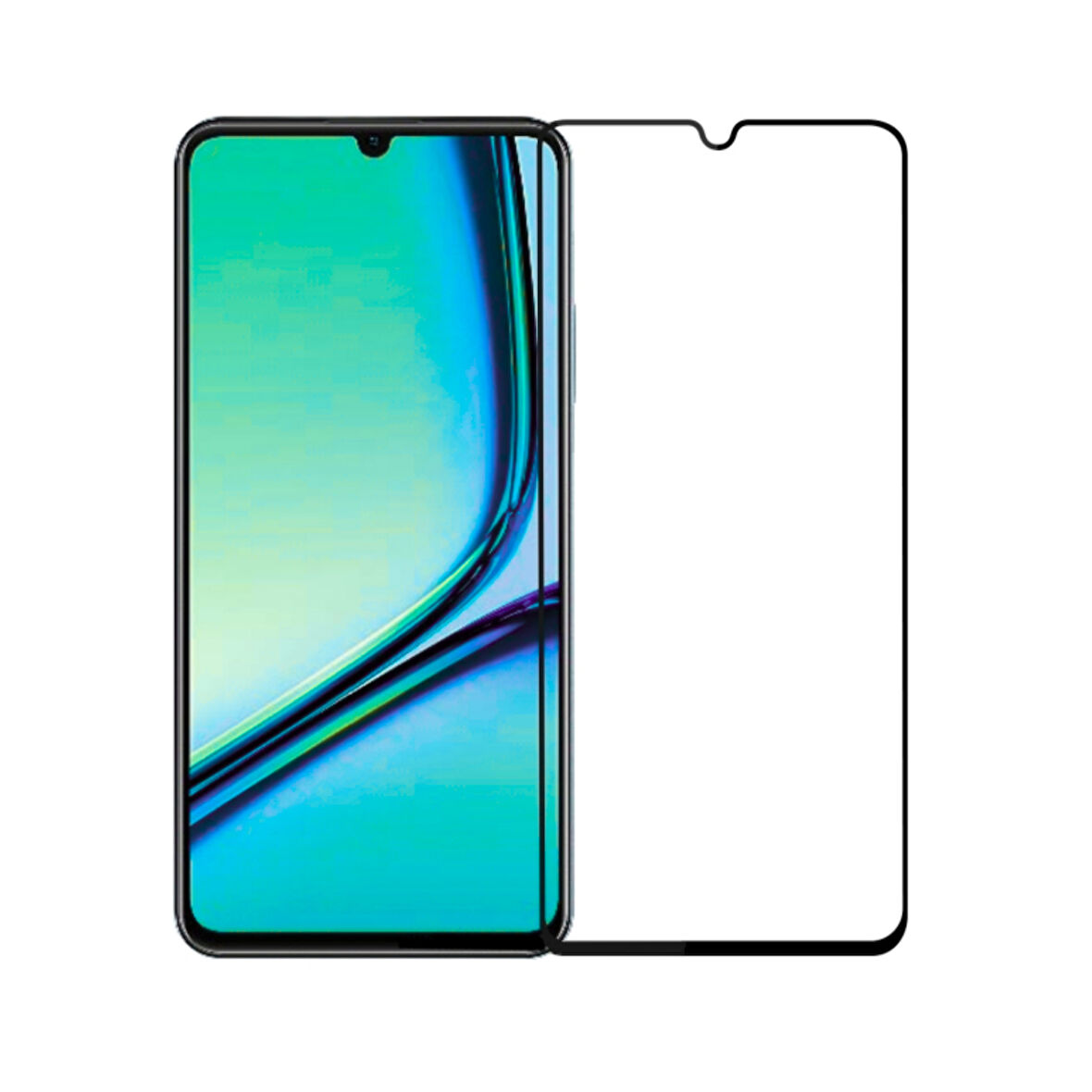 Realme Note 50 Uyumlu 5D Glass Temperli Cam Ekran Koruyucu