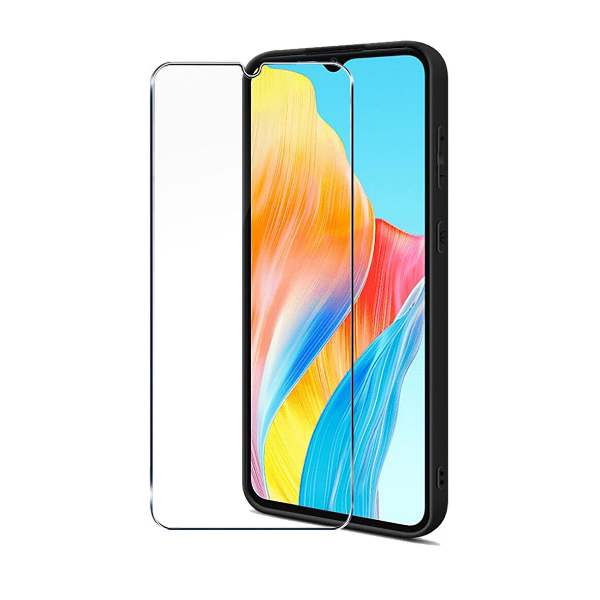 Oppo A38 Uyumlu Şeffaf Temperli Cam Ekran Koruyucu