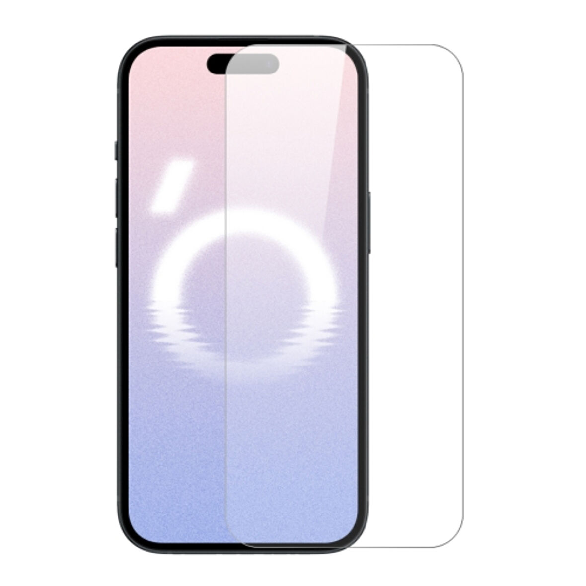 iPhone 16 Plus Uyumlu Şeffaf Temperli Cam Ekran Koruyucu