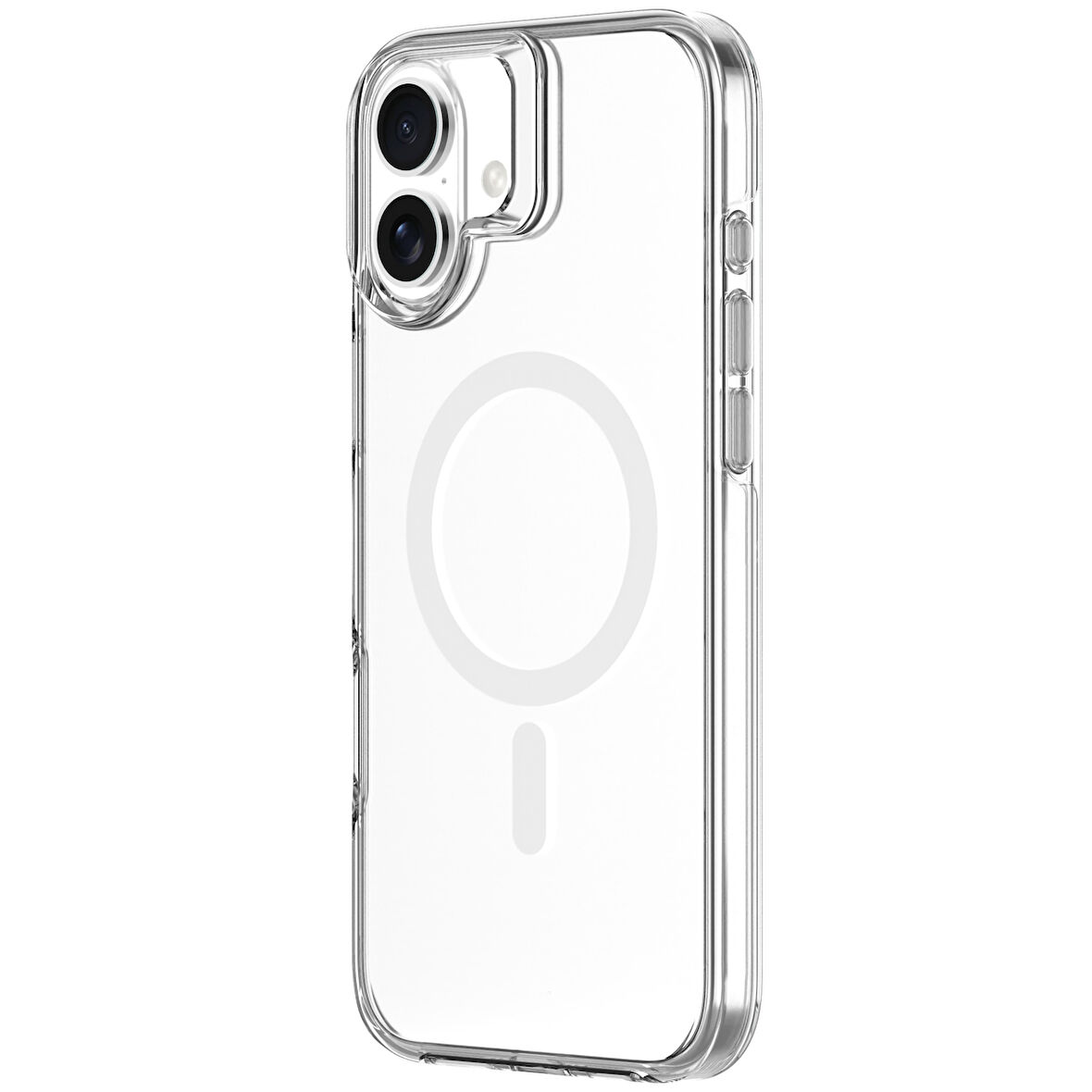 iPhone 16 Plus Neo Hybrid Magsafe Şarj Özellikli Şeffaf Manyetik Silikon Kılıf
