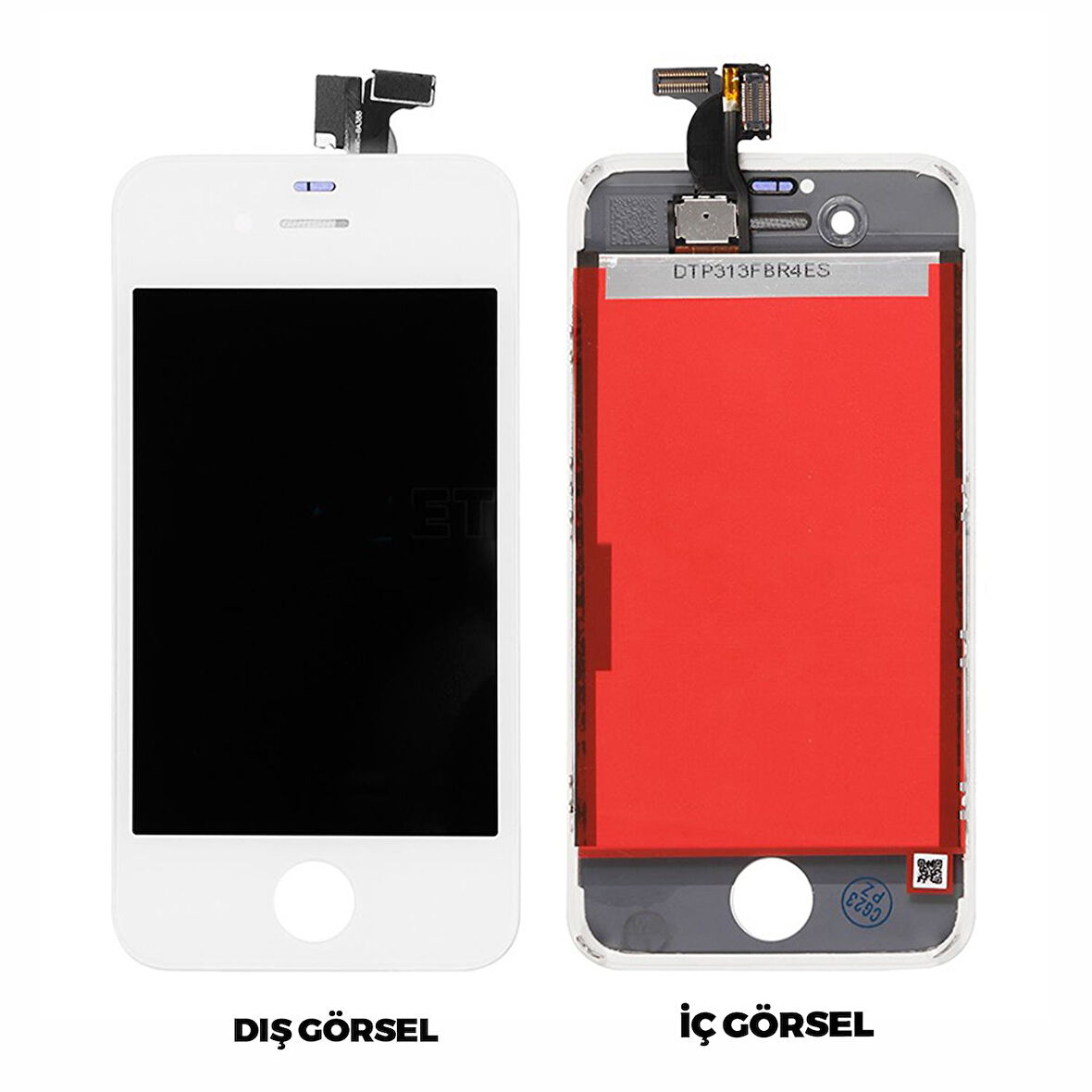 Teknonet Apple iPhone 4 Uyumlu AA Kalite Lcd+Dokunmatik+Çıtalı VR-2642