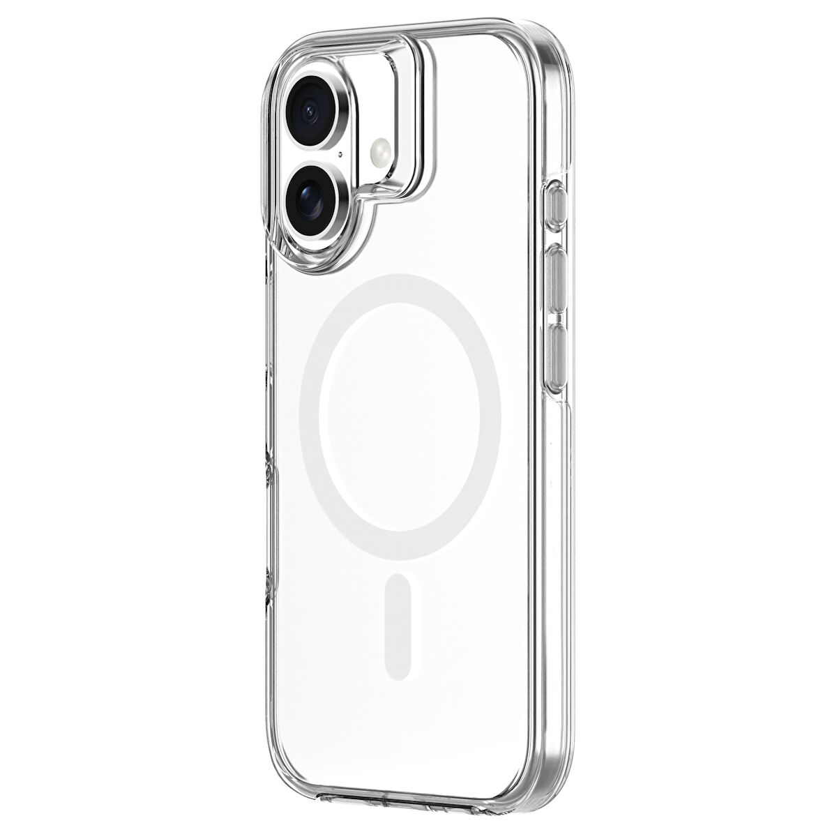 iPhone 16 Magic Mask Air Bairrer Seri Magsafe Uyumlu Şeffaf Manyetik Silikon Kılıf