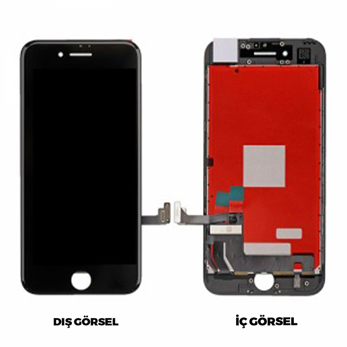 Teknonet Apple iPhone 7 Uyumlu Org Lcd+Dokunmatik+Çıtalı VR-2654