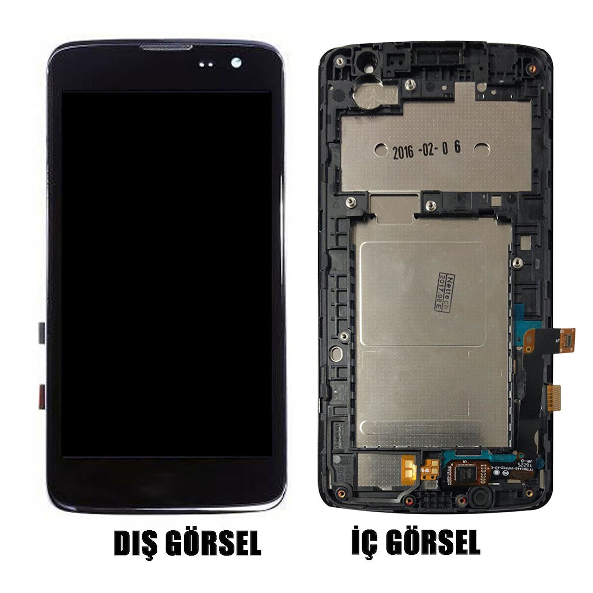 Teknonet LG K7 K330 Uyumlu Org Lcd+Dokunmatik+Çıtalı VR-4613