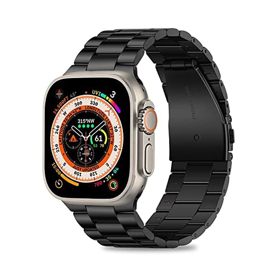 Nettech Apple Watch Ultra 49 mm Uyumlu Metal Kordon NT-110260