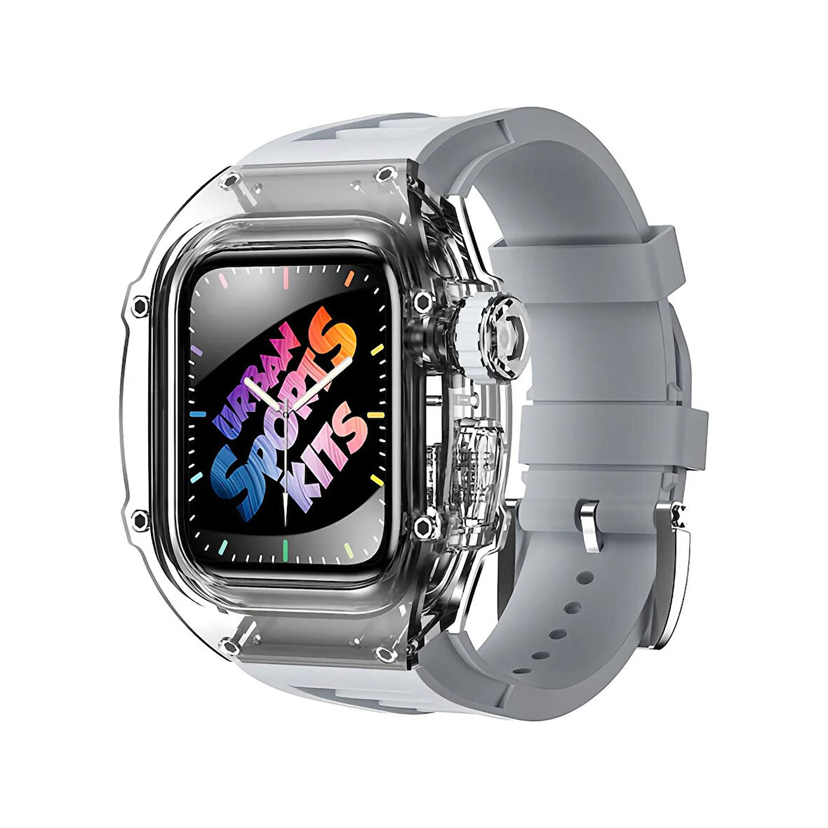 Nettech Apple Watch Ultra 49 mm Uyumlu Kasa Korumalı Kordon NT-110256