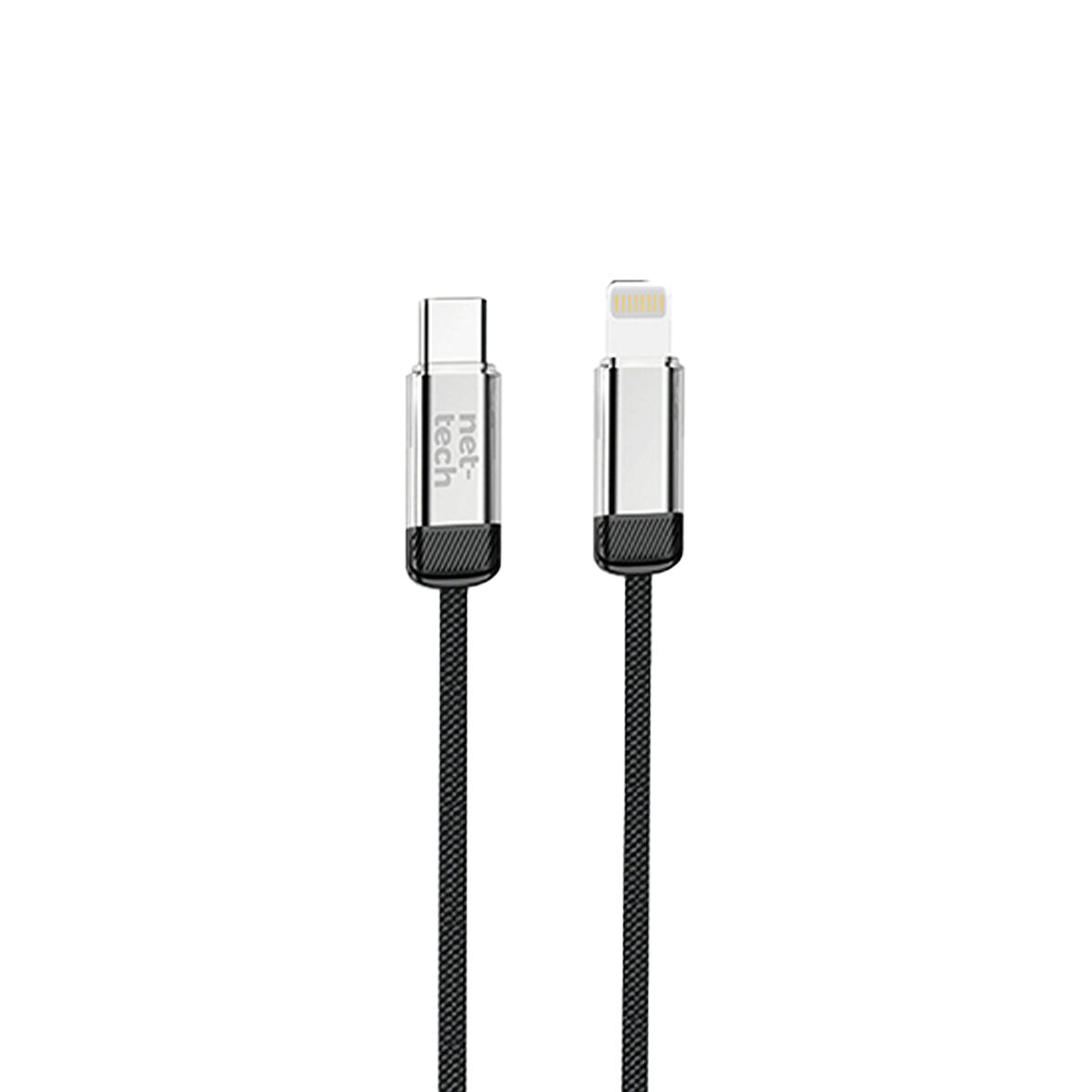 Nettech NT-DC46 30W Plastik 100 Cm Type-C To Lightning Şarj ve Data Kablosu (Siyah)