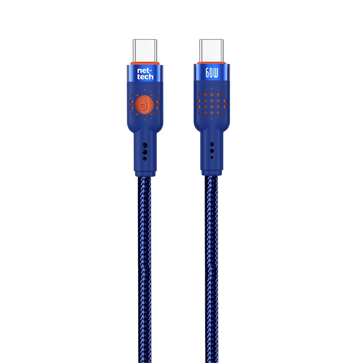 Nettech NT-DC32 60W Plastik 100 Cm Type-C To Type-C Şarj ve Data Kablosu NT-108296
