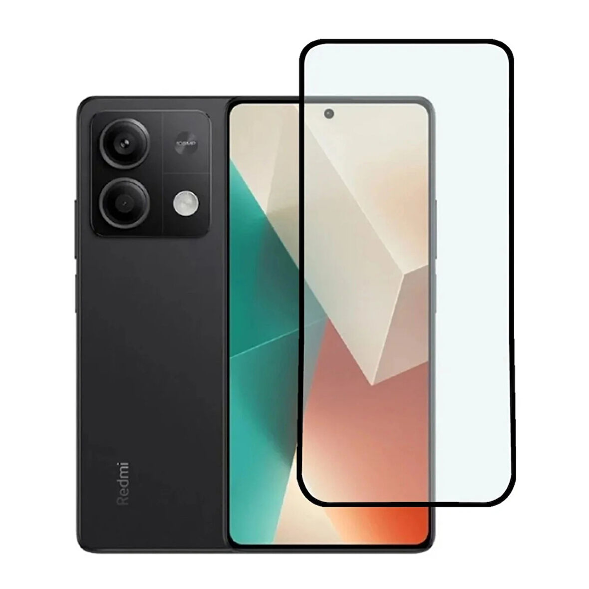 Xiaomi Redmi Note 13 Pro Uyumlu Ön Koruma Seramik Nano Ekran Koruyucu (Siyah)