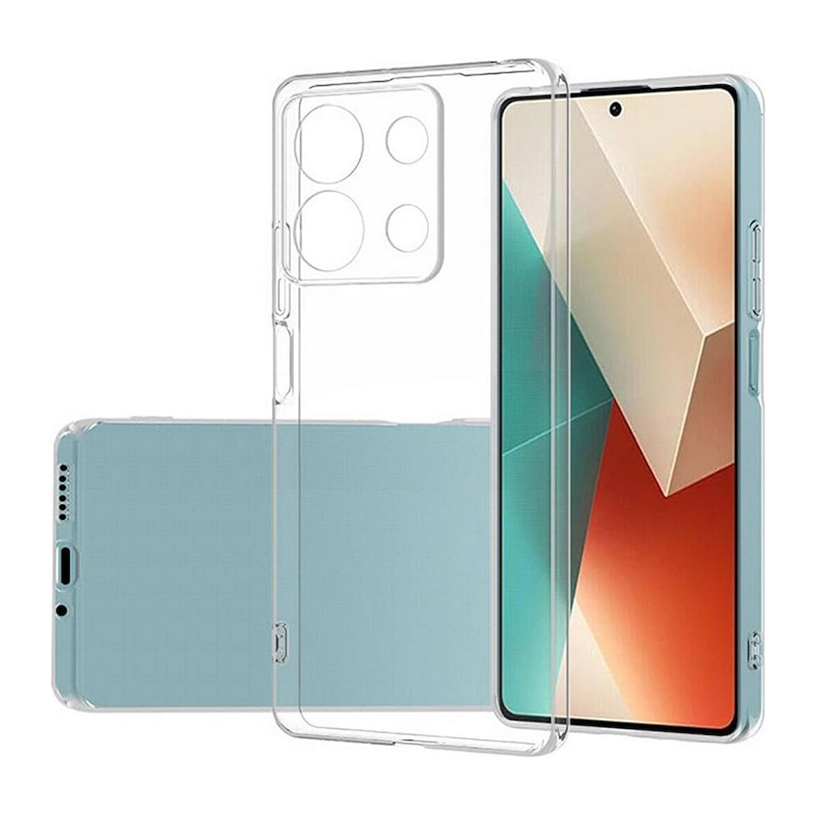 Xiaomi Redmi Note 13 Pro 5G Lux Seri Kamera Korumalı Premium Şeffaf Silikon Kılıf