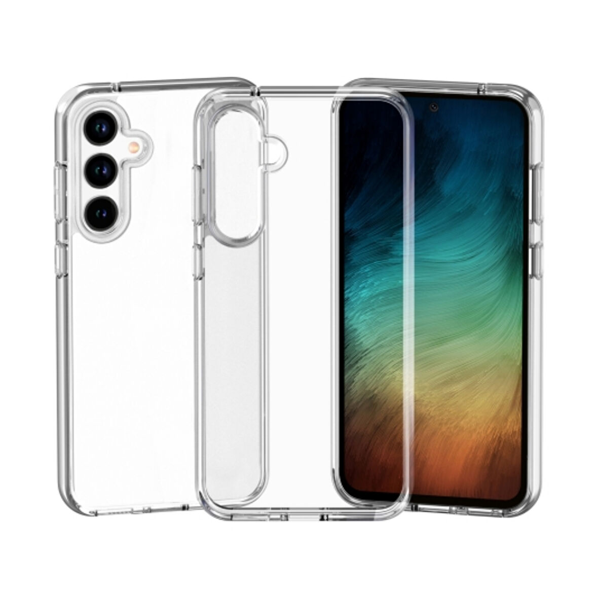 Samsung Galaxy A55 Lux Seri Kamera Korumalı Premium Şeffaf Silikon Kılıf