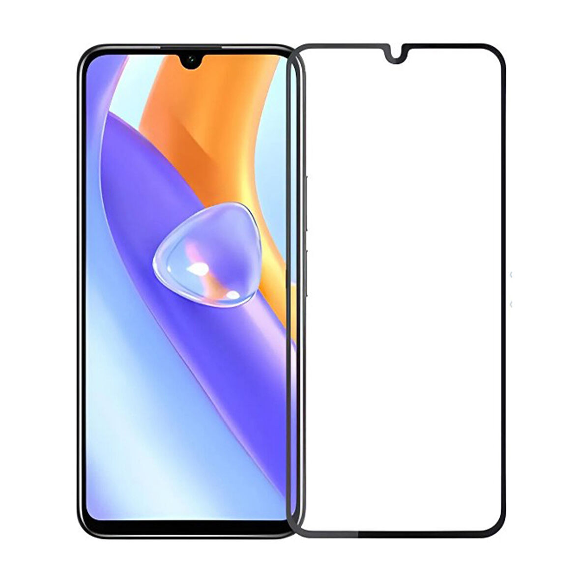 Xiaomi Redmi 13C Uyumlu Ön Koruma Temperli Cam Ekran Koruyucu (Siyah)